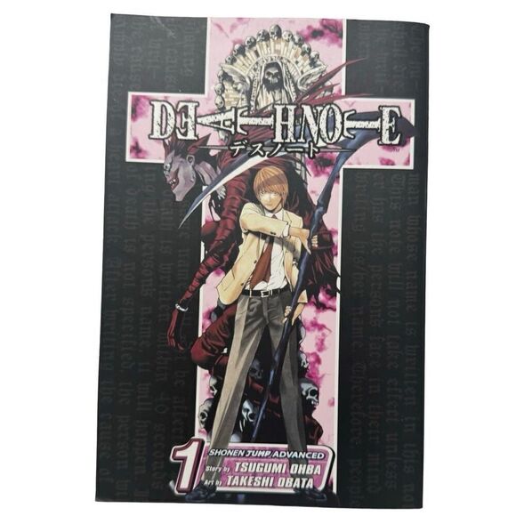 Death Note, Volume 1 Shonen Jump Advanced Paperback by Ohba Eighth Printing - Picture 1 of 3